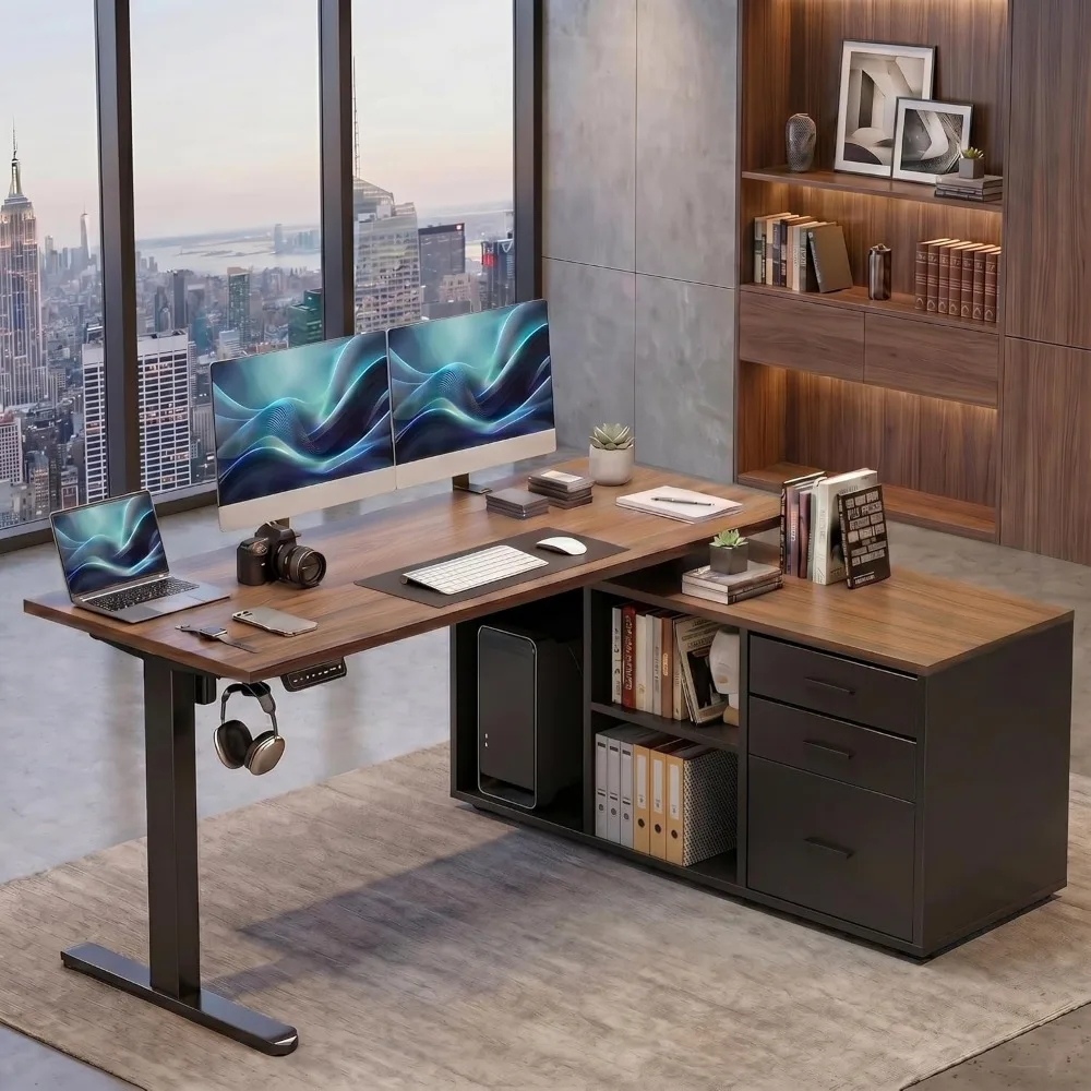Desk Setup Height - Escritorio en Forma de L HUANUO