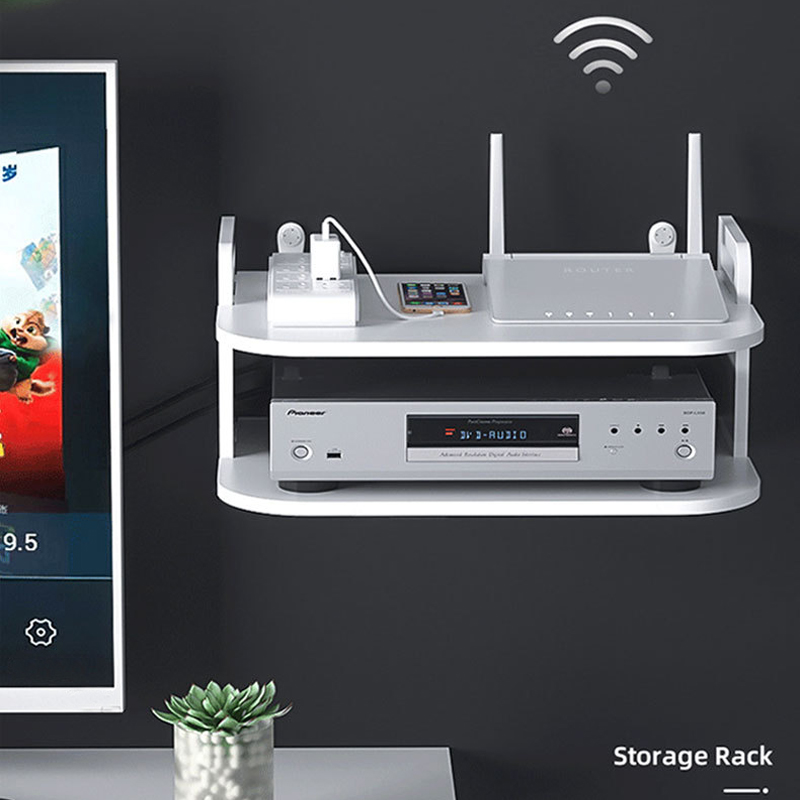 Desk Setup Organizer - Estante Organizador de Cables para Router