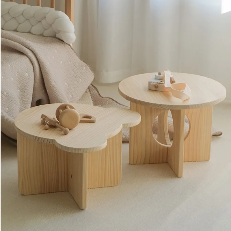 Desk Setup Small Room - Mesa pequeña de madera maciza para