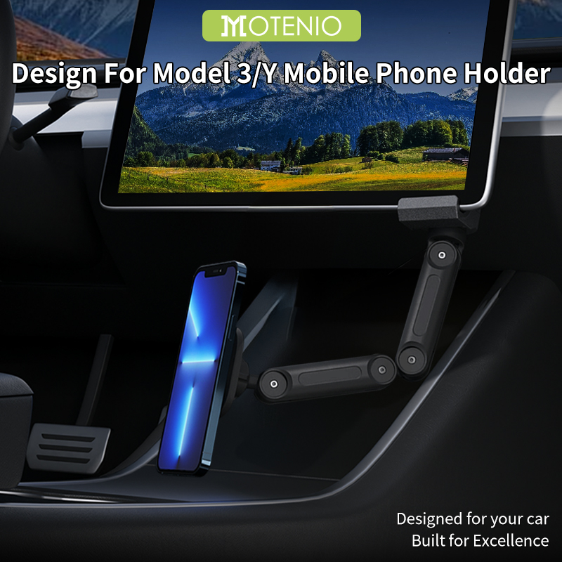 Dual Phone Holder - Soporte magnético plegable inalámbrico para teléfono