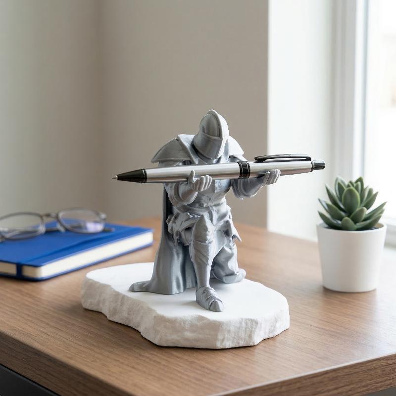 Desk Setup Home - Portalápices Caballero: Organizador de Escritorio Único