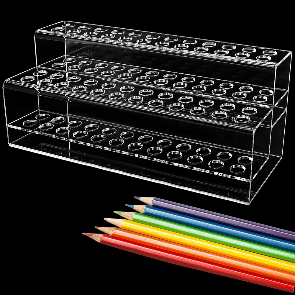 Portalápices acrílico transpar - Desk Setup Home reseña y precio