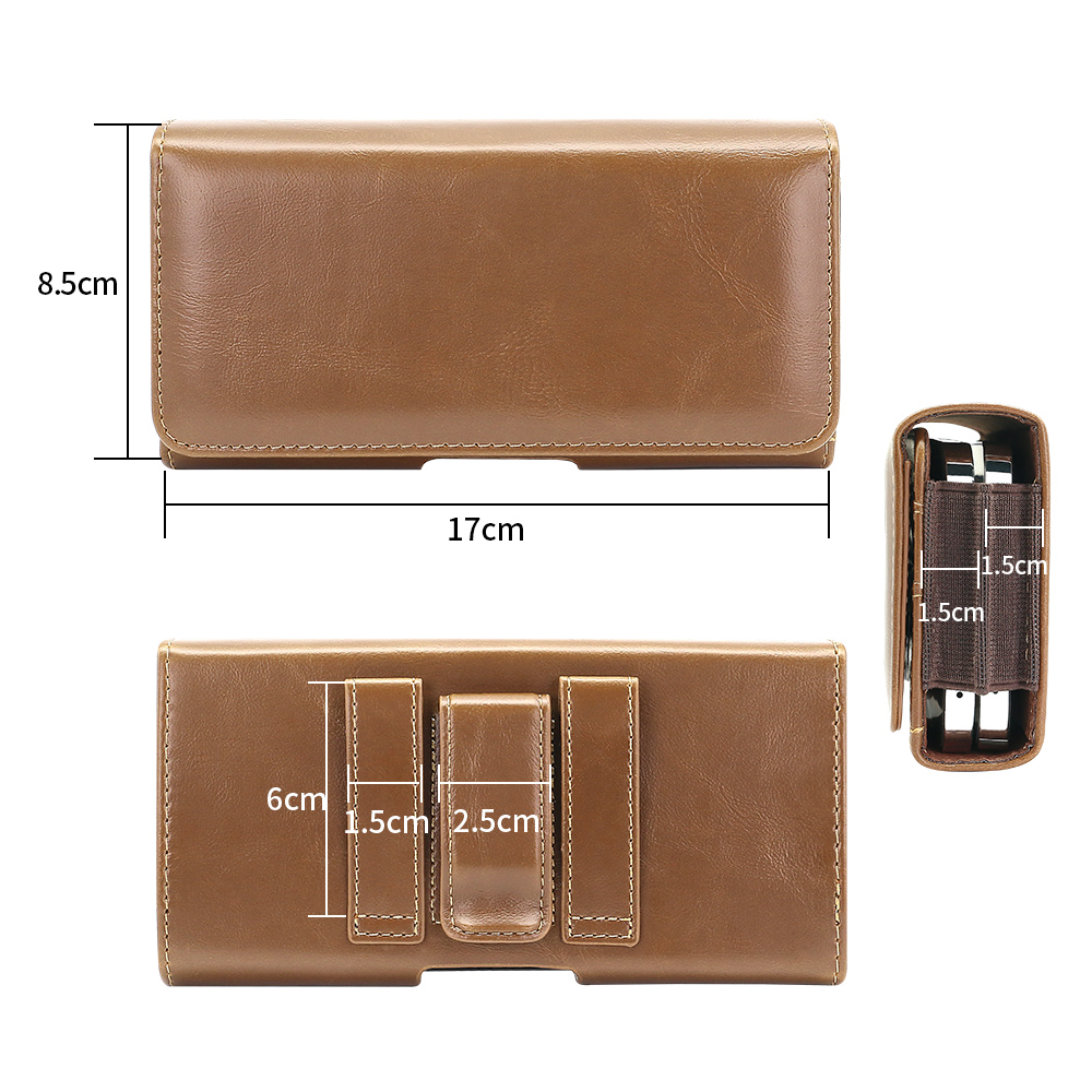 Bolsa para teléfono de cuero P - Dual Phone Holder reseña y precio