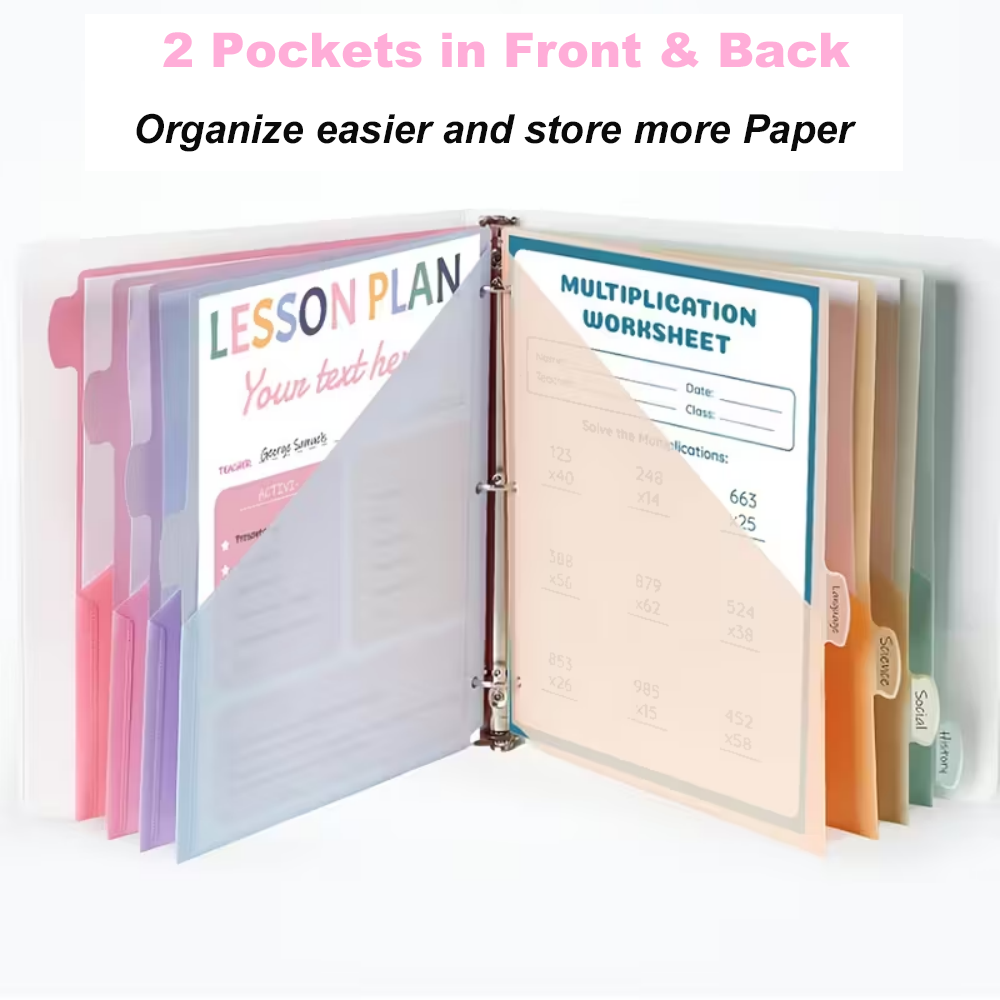 8 divisores para carpetas de 3 - Ring Binder Box reseña y precio