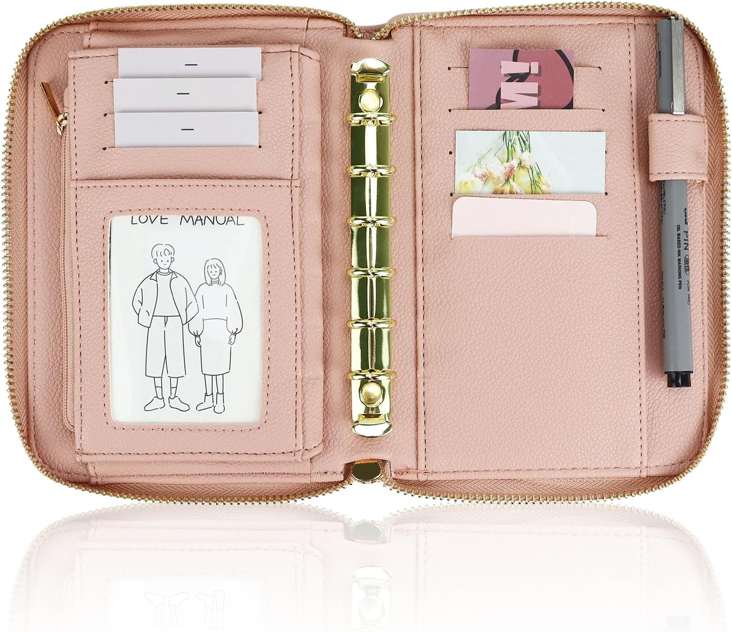 Carpeta de cuero A7, sistema d - Ring Binder Box reseña y precio