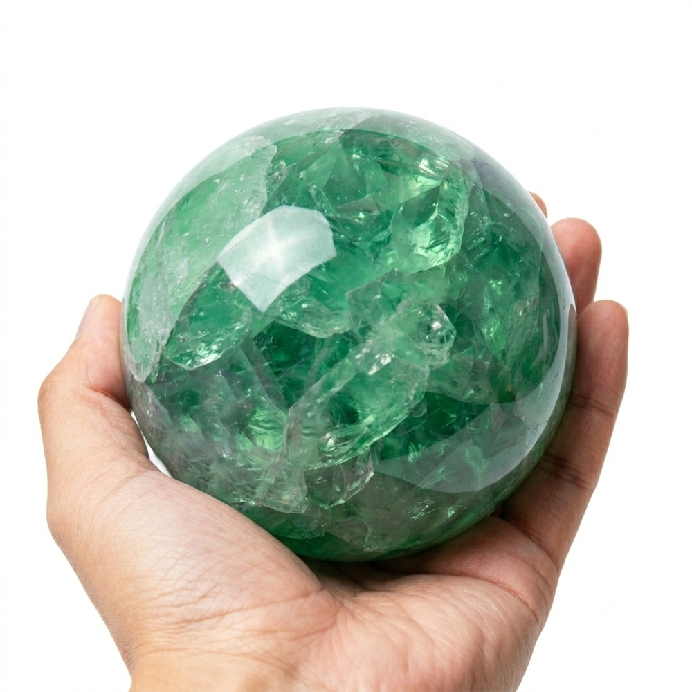 Bola de cristal de fluorita ve - Desk Setup Home reseña y precio