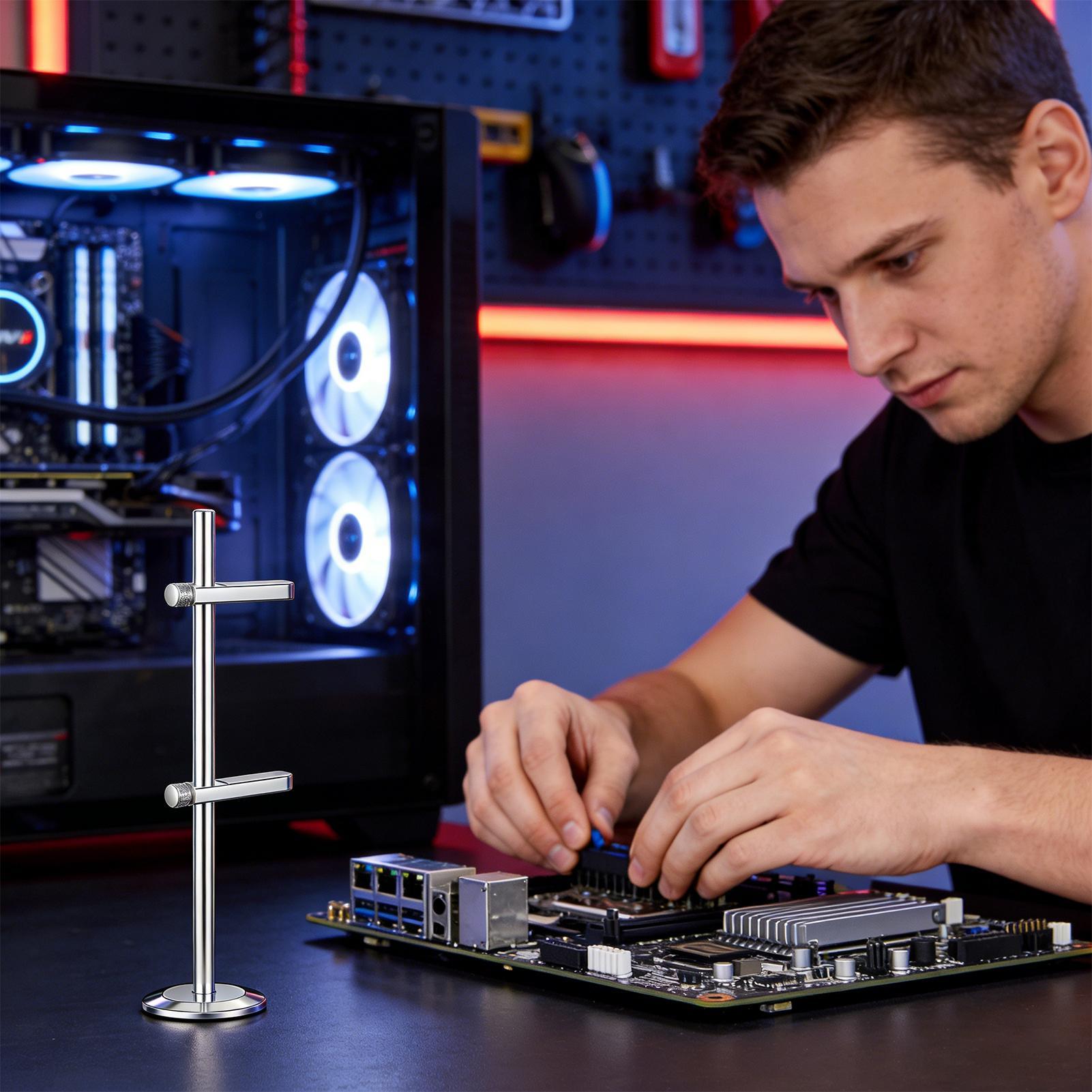 Soporte para GPU con Base Magn - Desk Setup Videos reseña y precio