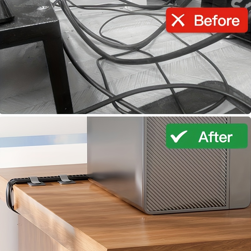 Bridas para cables reutilizabl - Desk Setup Charging Station reseña y precio