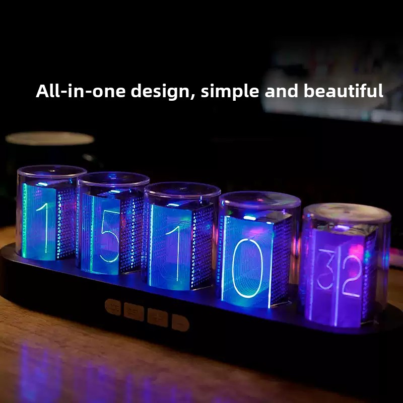 Reloj de Tubo Nixie LED RGB pa - Desk Setup Youtube reseña y precio