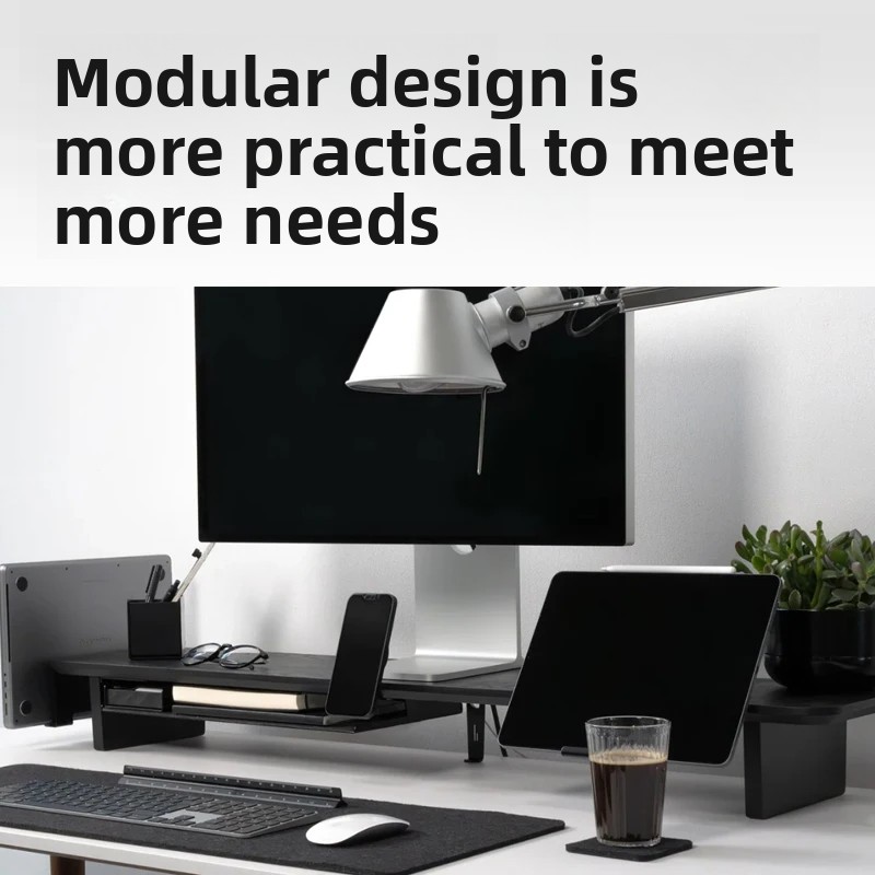 Soporte elevador de Monitor de - Desk Setup Organizer reseña y precio
