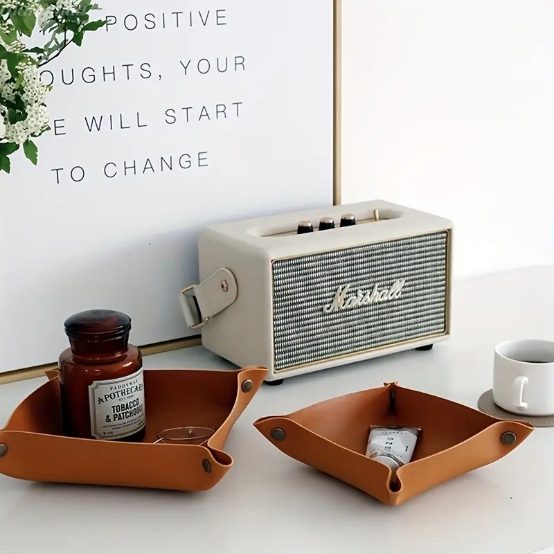 1 unidad de bandeja de cuero p - Desk Setup Organizer reseña y precio