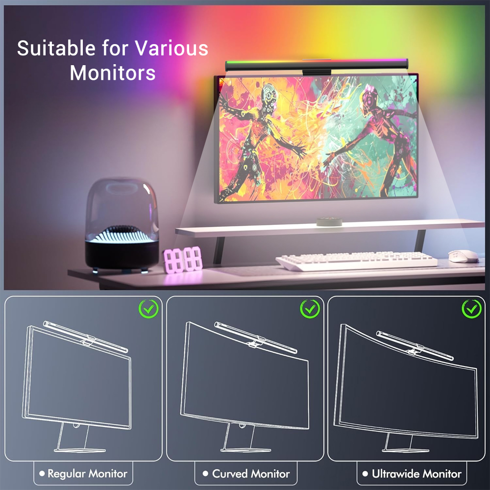 Barra de Luz WiFi para Monitor - Setup Desk Monitor reseña y precio