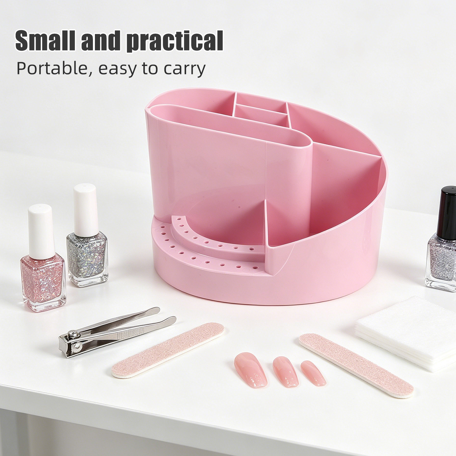Caja Organizadora de Uñas con  - Desk Setup Organization reseña y precio