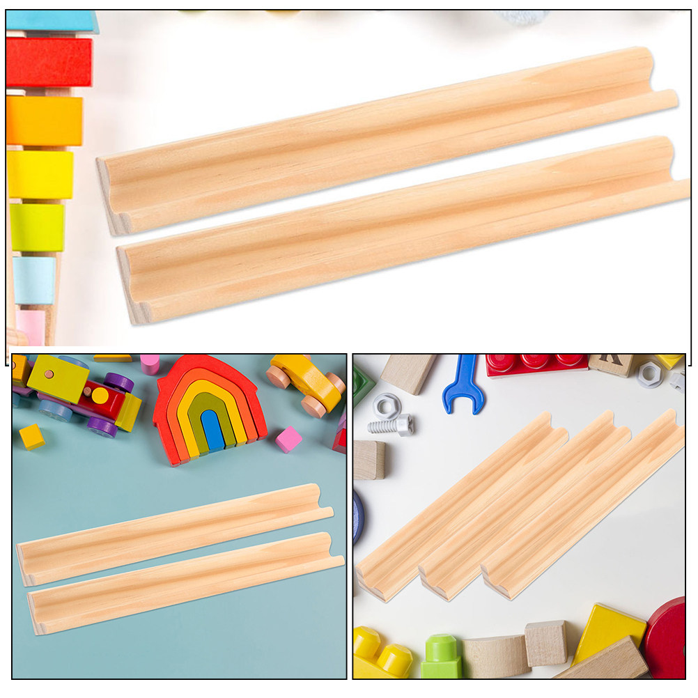 4 Soportes de Madera Natural p - Desk Setup Organization reseña y precio