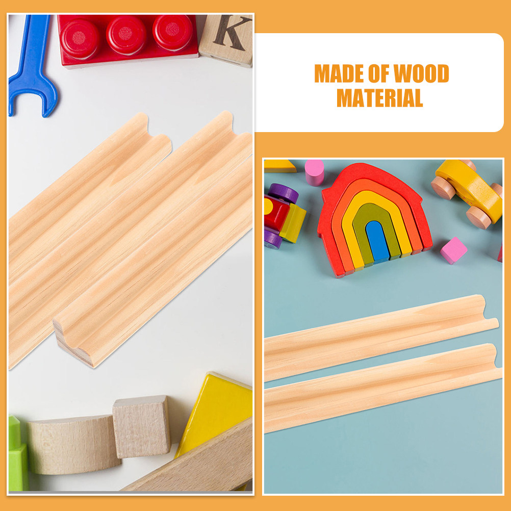 4 Soportes de Madera Natural p - Desk Setup Organization reseña y precio