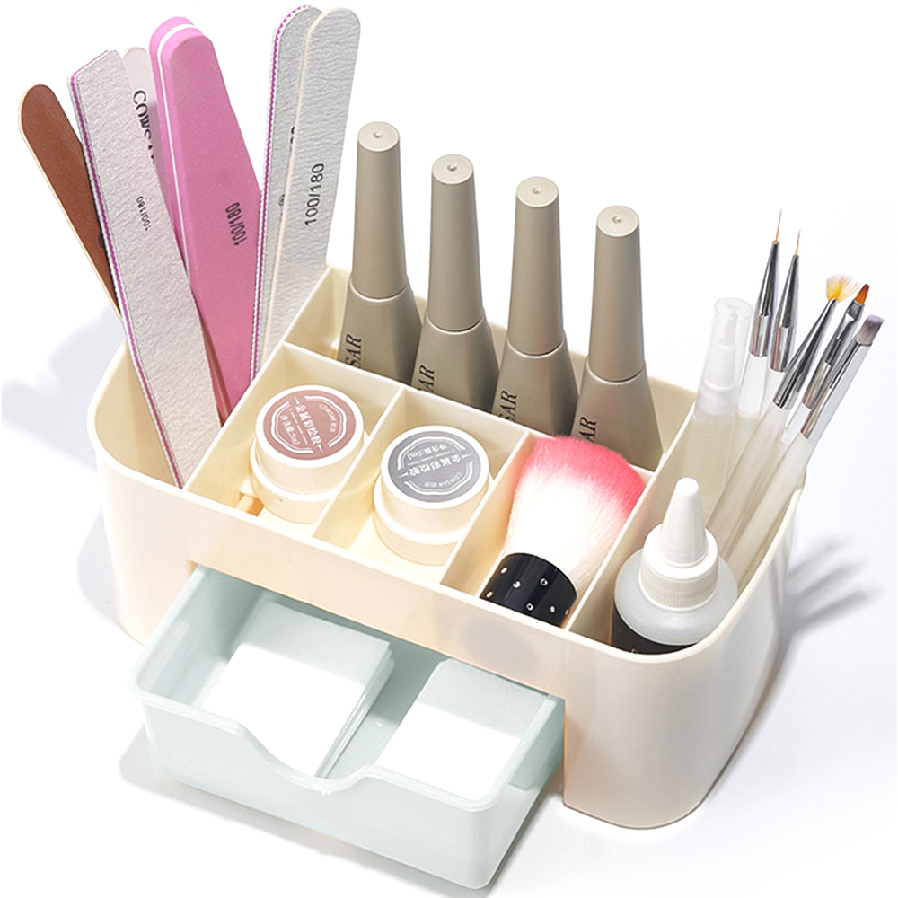 Organizador de uñas, cajón de  - Desk Setup Organization reseña y precio
